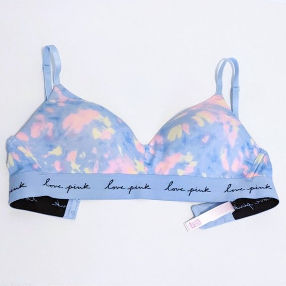 PINK Victoria's Secret Other - Victoria's Secret PINK Wear Everywhere Lightly Lined Wireless Bra - Tie-Dye